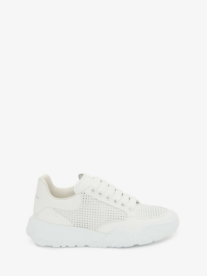 Zapatillas Alexander McQueen Court Trainer Mujer - Blancos - Mexico 190-WLZYHQ